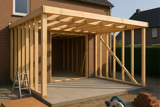 uitbouw aan achterzijde